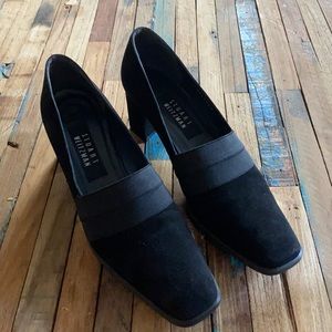 Stuart Weitzman Black Suede Heels Sz 8